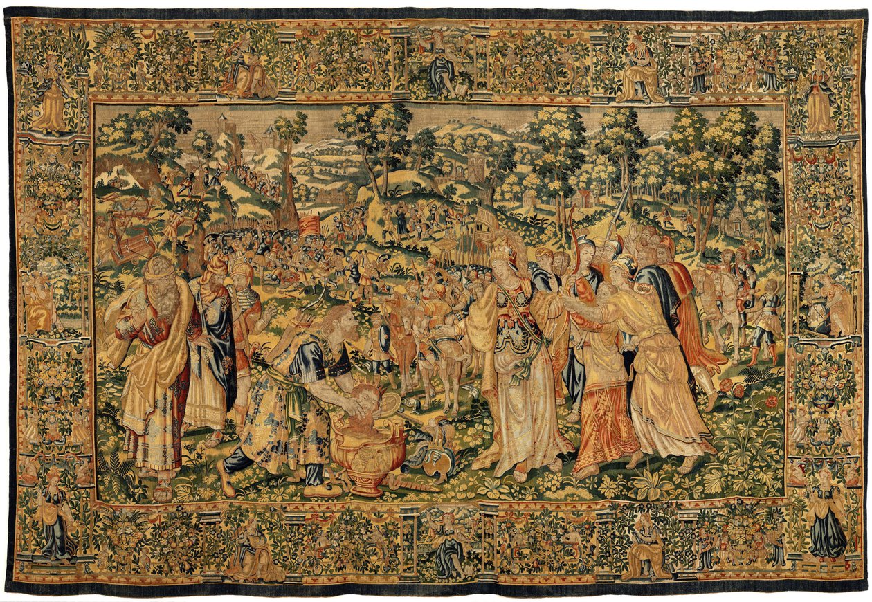 Historien om Kyros II den store, ca. 1590 (teppe) av Belgian School