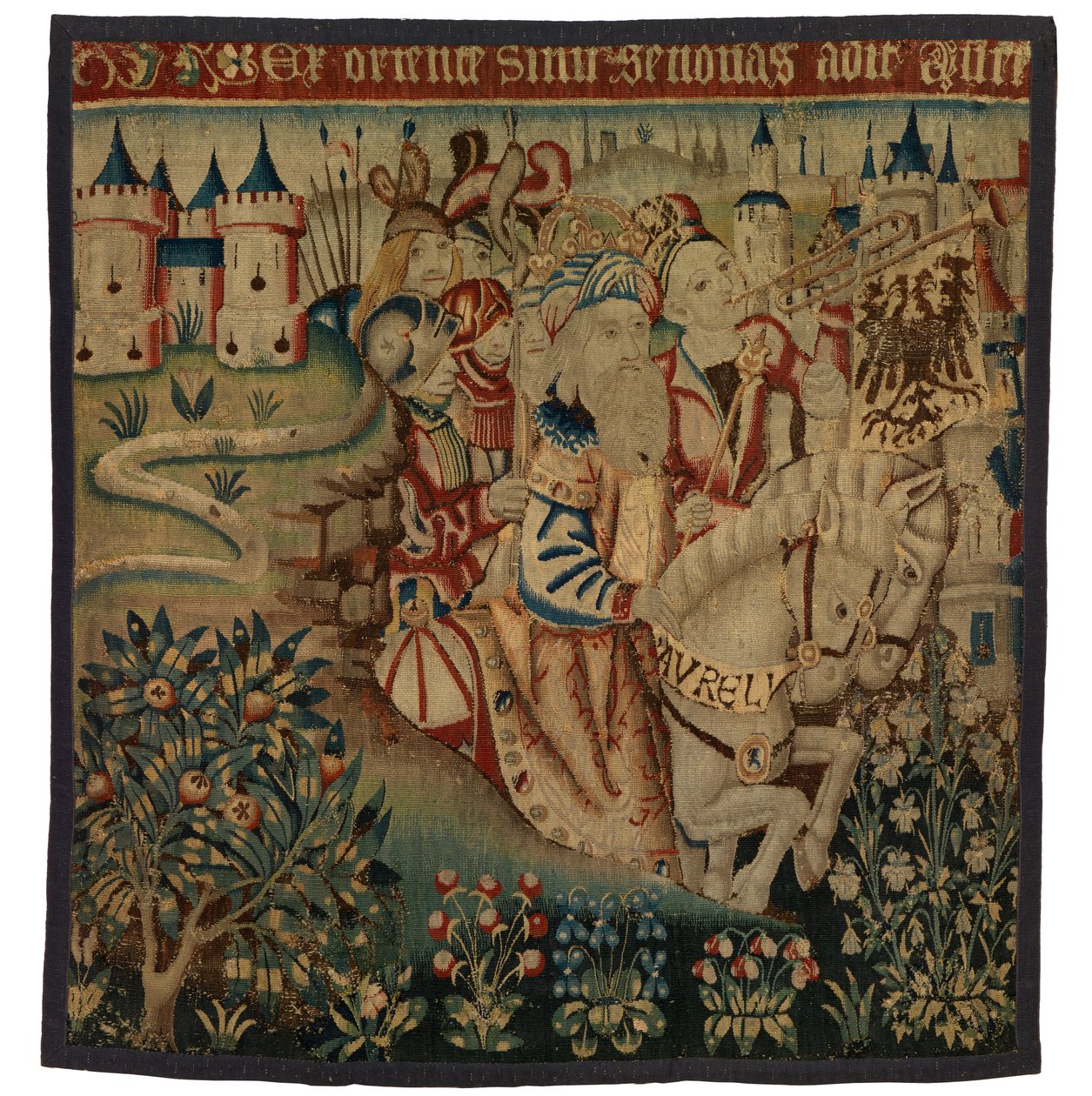 Tapestry, Return of Marius Aurelius, sannsynligvis fra Flandern eller Tournai av Belgian School