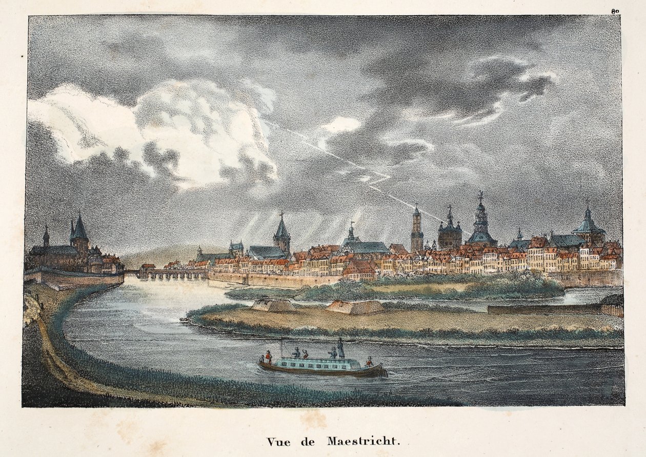 Vue de Maestricht, ca. 1895 (fotokrom) av Belgian School