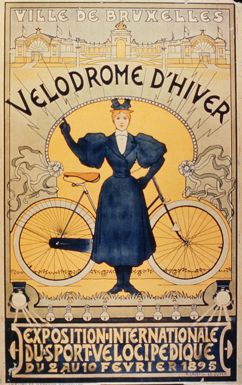 Vinter Cycle Racing Track, International Exhibition of Velocipede Sports Brussel, 2.-10. februar 1895 av Belgian School
