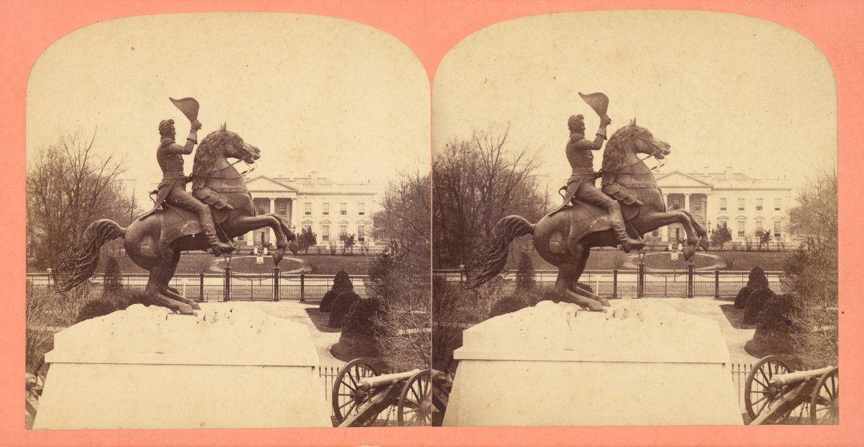 Den kolossale bronse rytterstatuen av general Andrew Jackson av Bell Brother