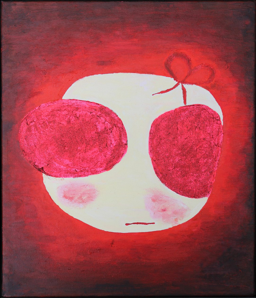 Saint Violet, 2004 (olje og glitter på lerret) av Bella Larsson