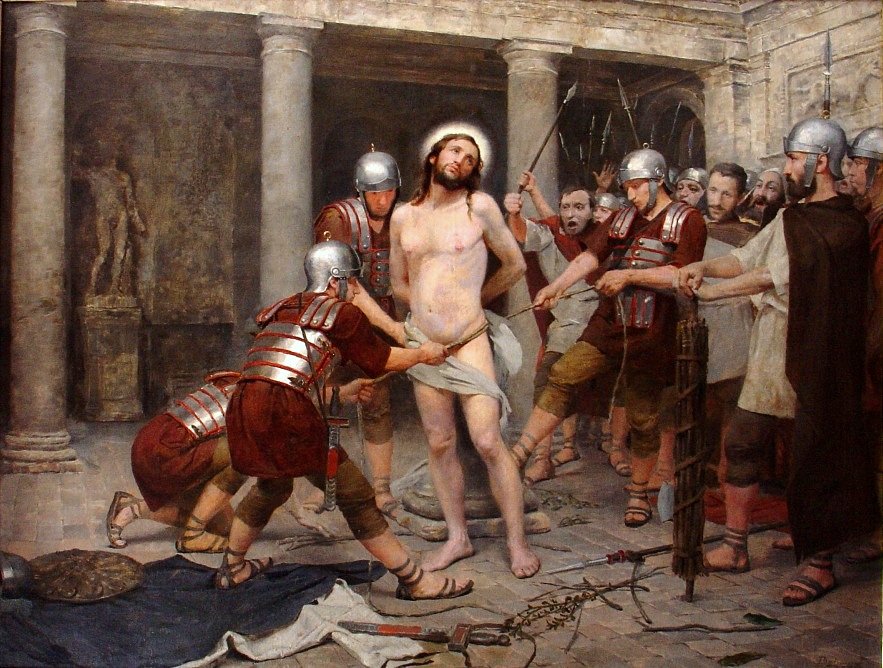 Flagelling of Christ Portugues: A flagelacao de Cristo av Belmiro de Almeida