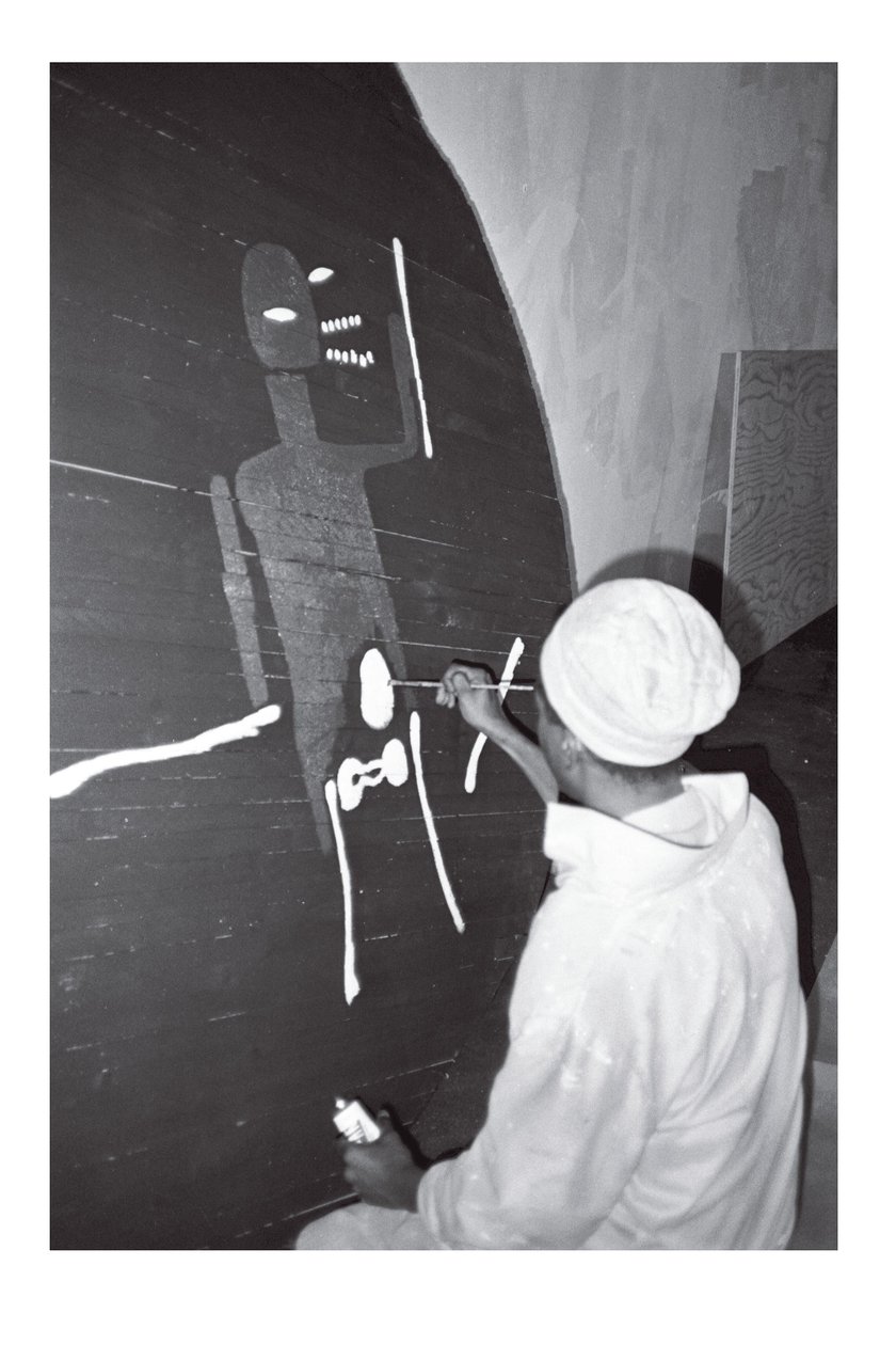 Jean-Michel Basquiat-maleriet «Record», Area, New York av Ben Buchanan