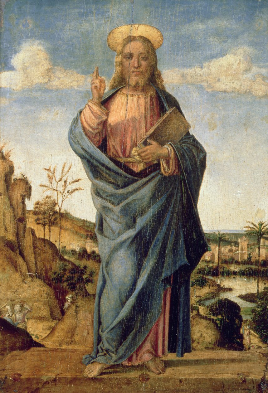 Kristus forløseren (panel) av Benedetto Diana