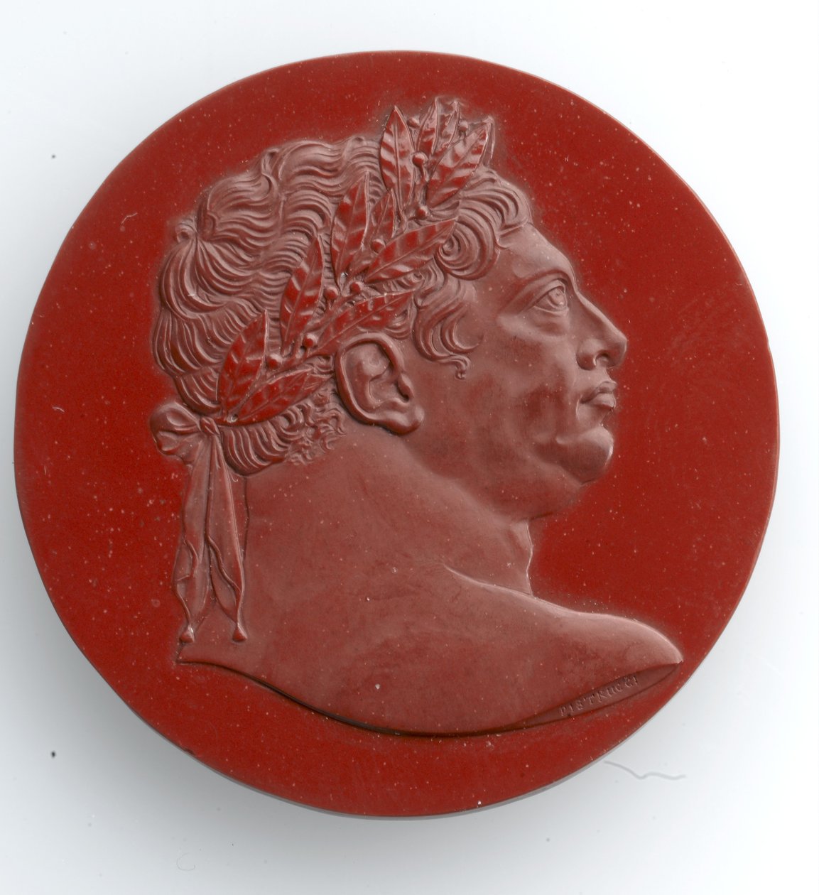 Cameo of George III, 1816 (jaspis) av Benedetto Pistrucci