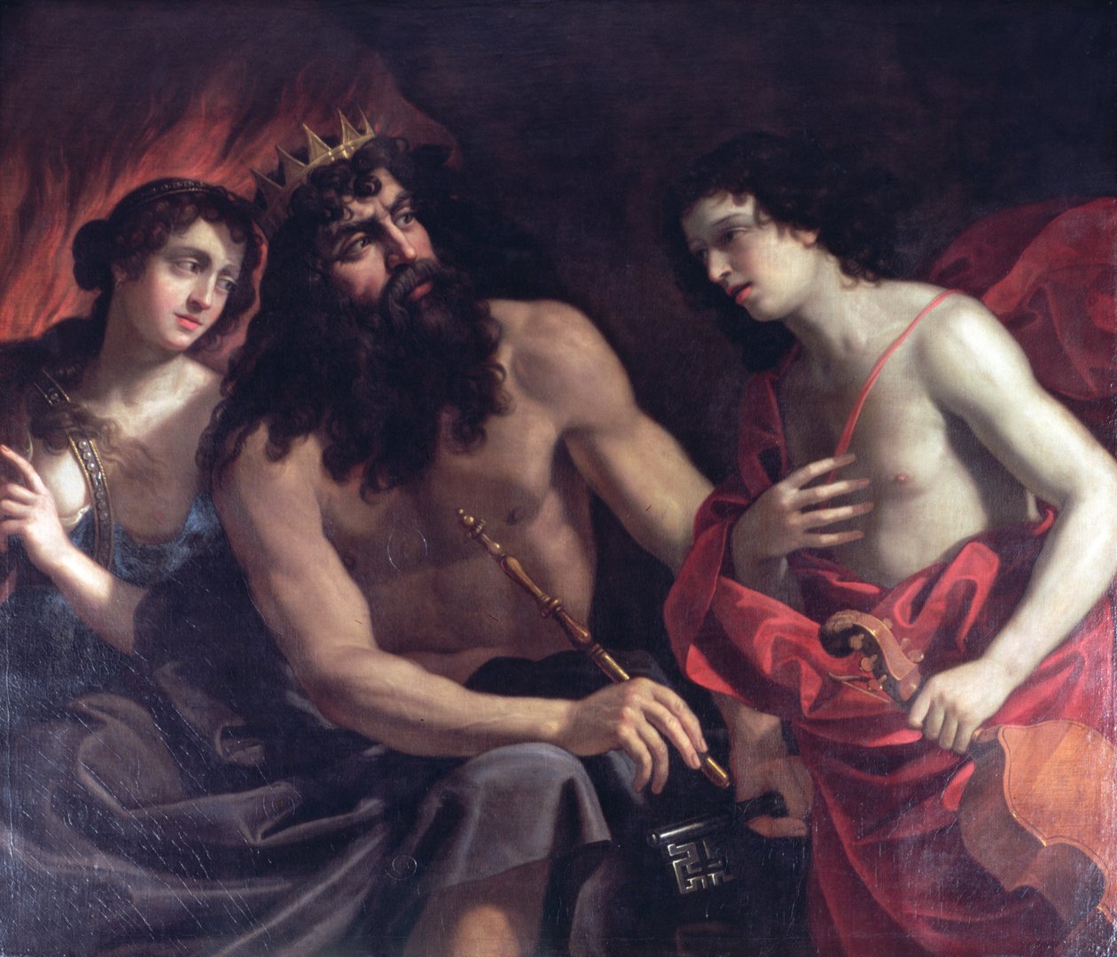 Pluto, Orfeus og Eurydike av Benedetto the Elder Gennari