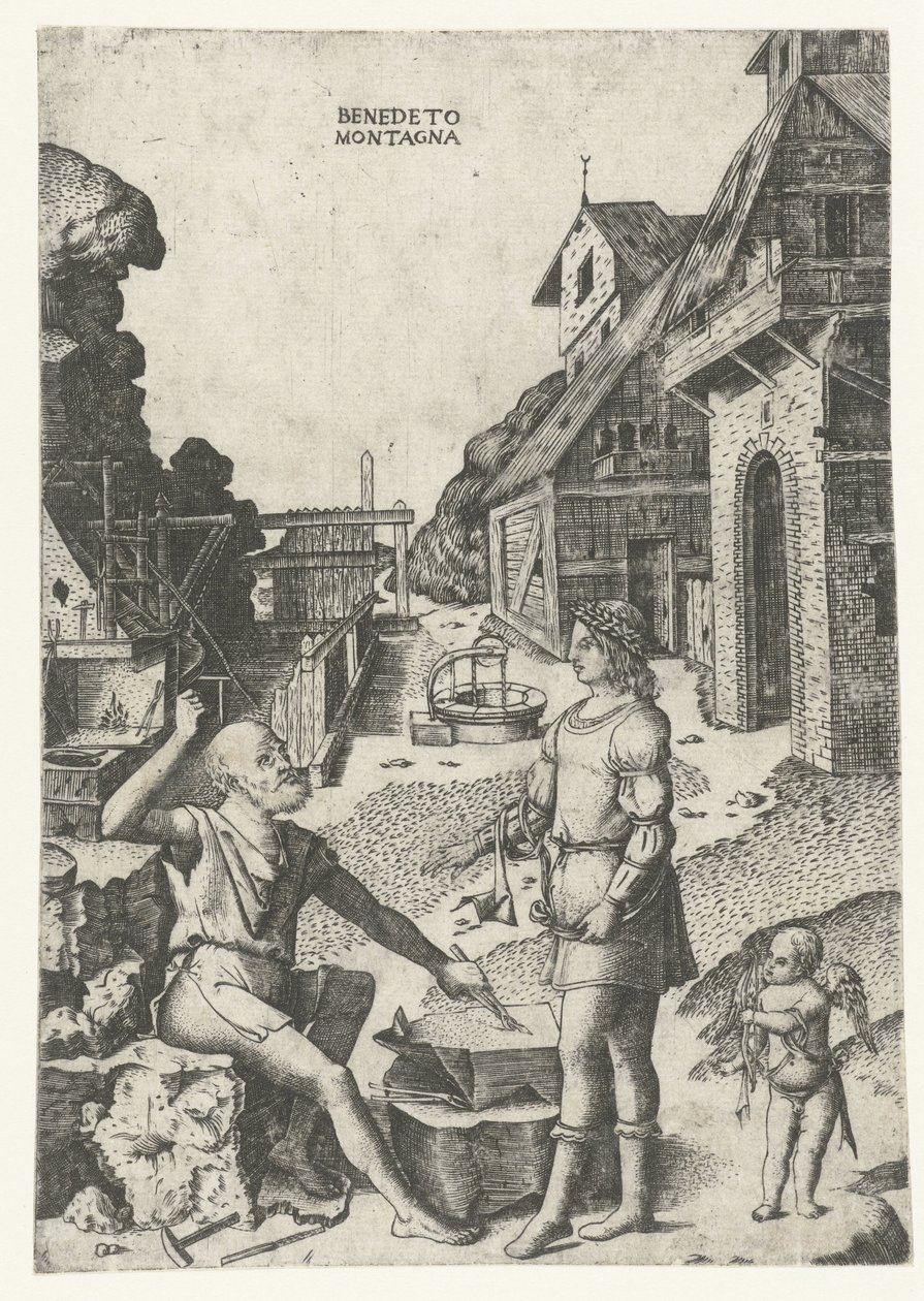 Apollo møtte Cupid av Vulcan av Benedetto Montagna
