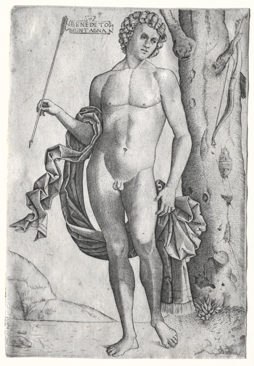 Mann med en pil, ca. 1515. av Benedetto Montagna