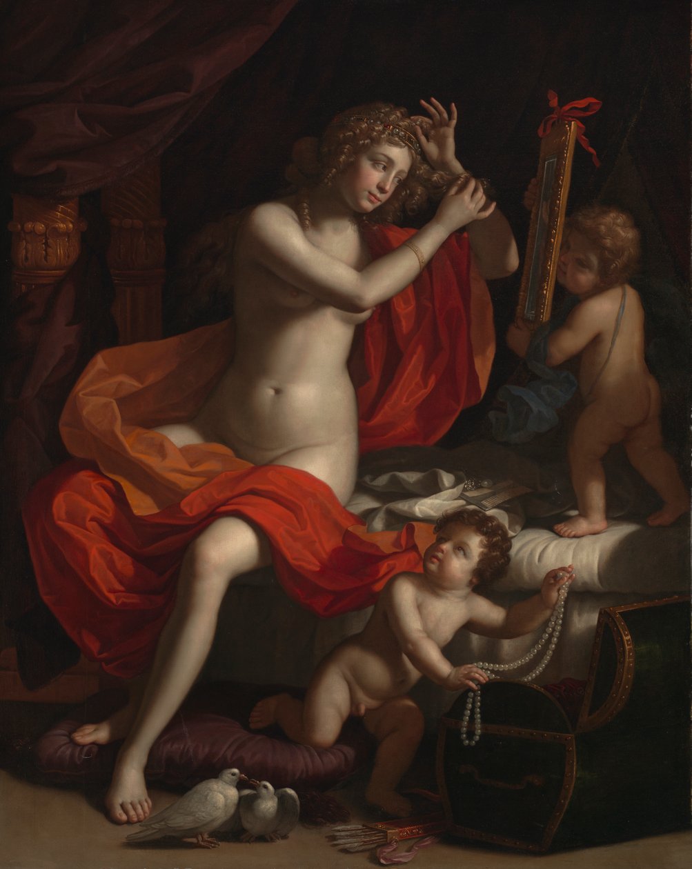 The Toilette of Venus, ca. 1674-84 av Benedetto the Younger Gennari