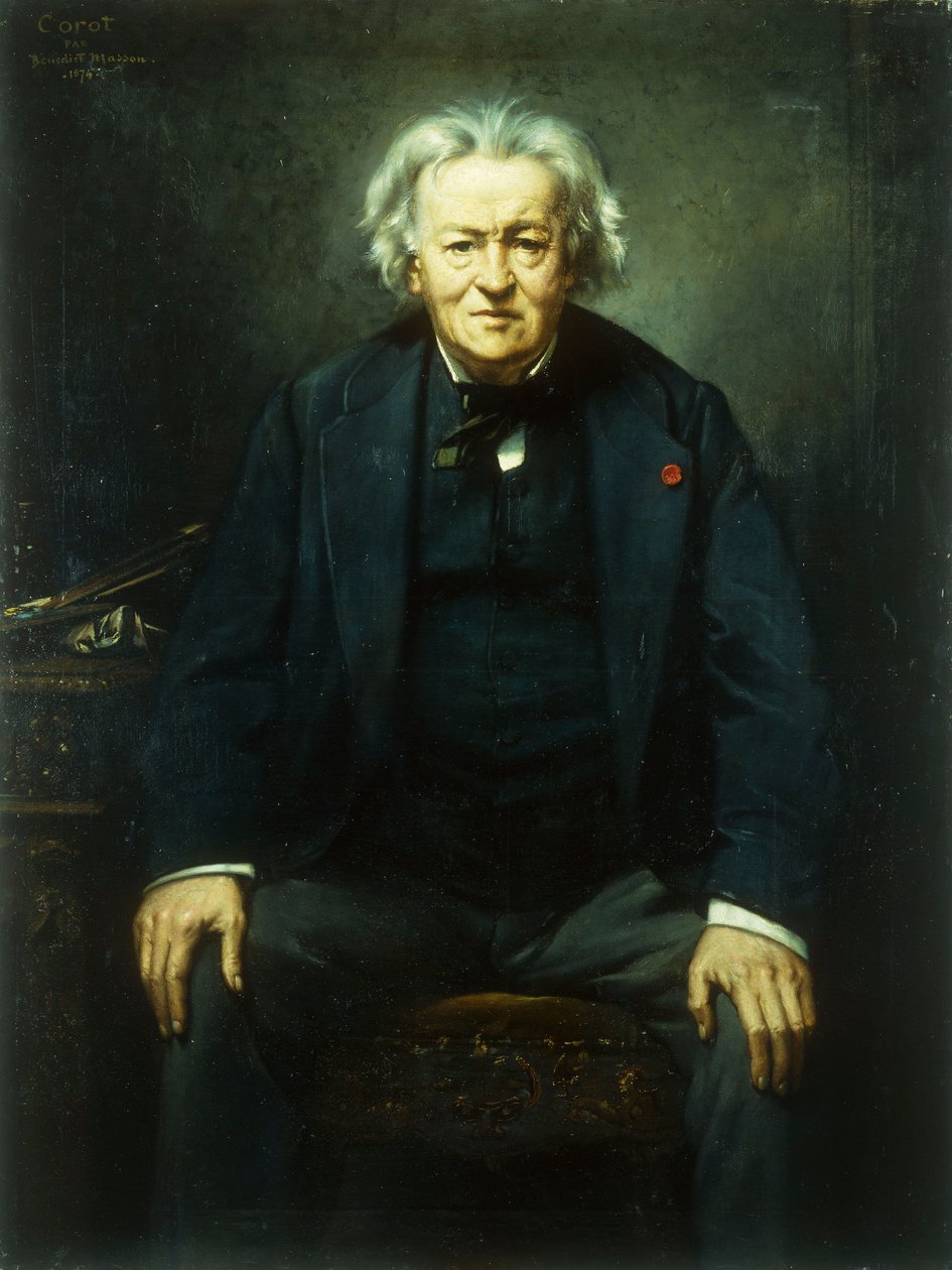 Portrett av Jean Baptiste Camille Corot, 1874 av Benedict Masson