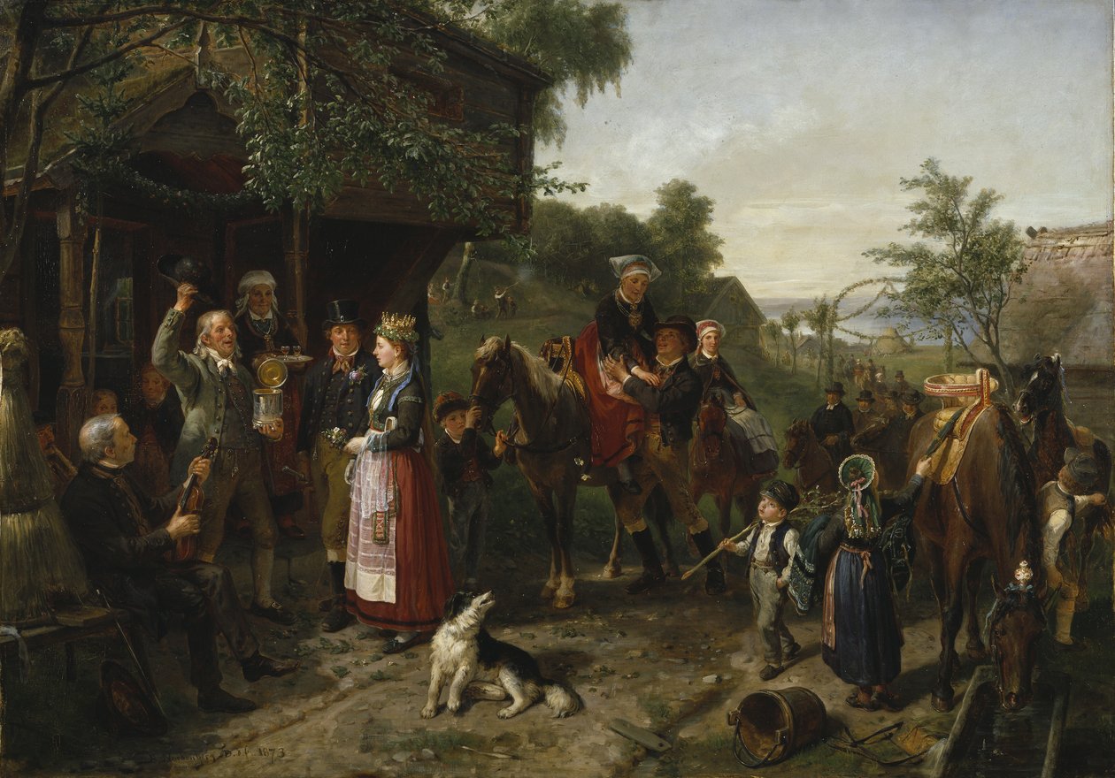 Et Värend-bryllup, 1873 av Bengt Nordenberg