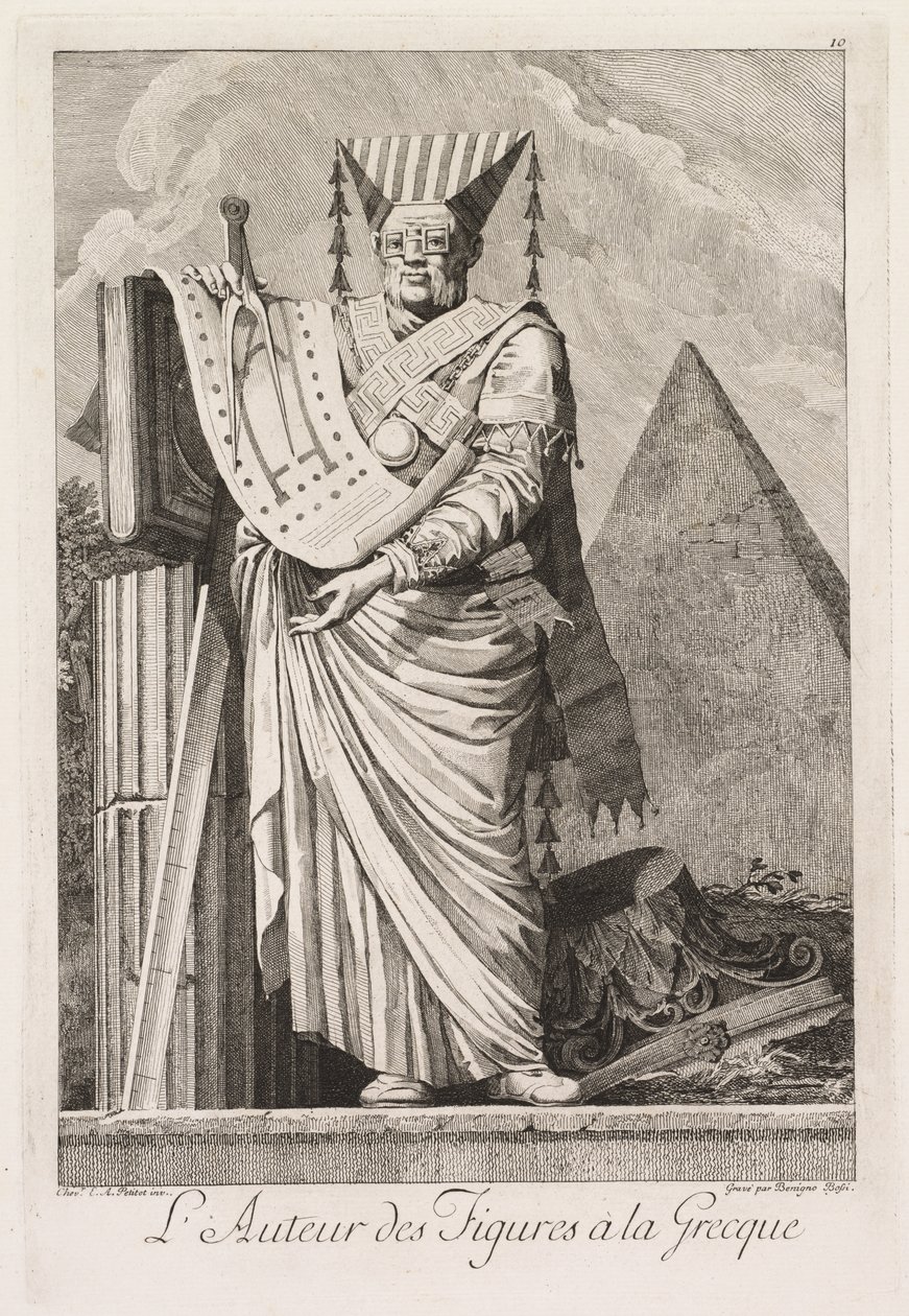 Gresk maskerade: Forfatteren av greske figurer (Plate 10) av Benigno Bossi