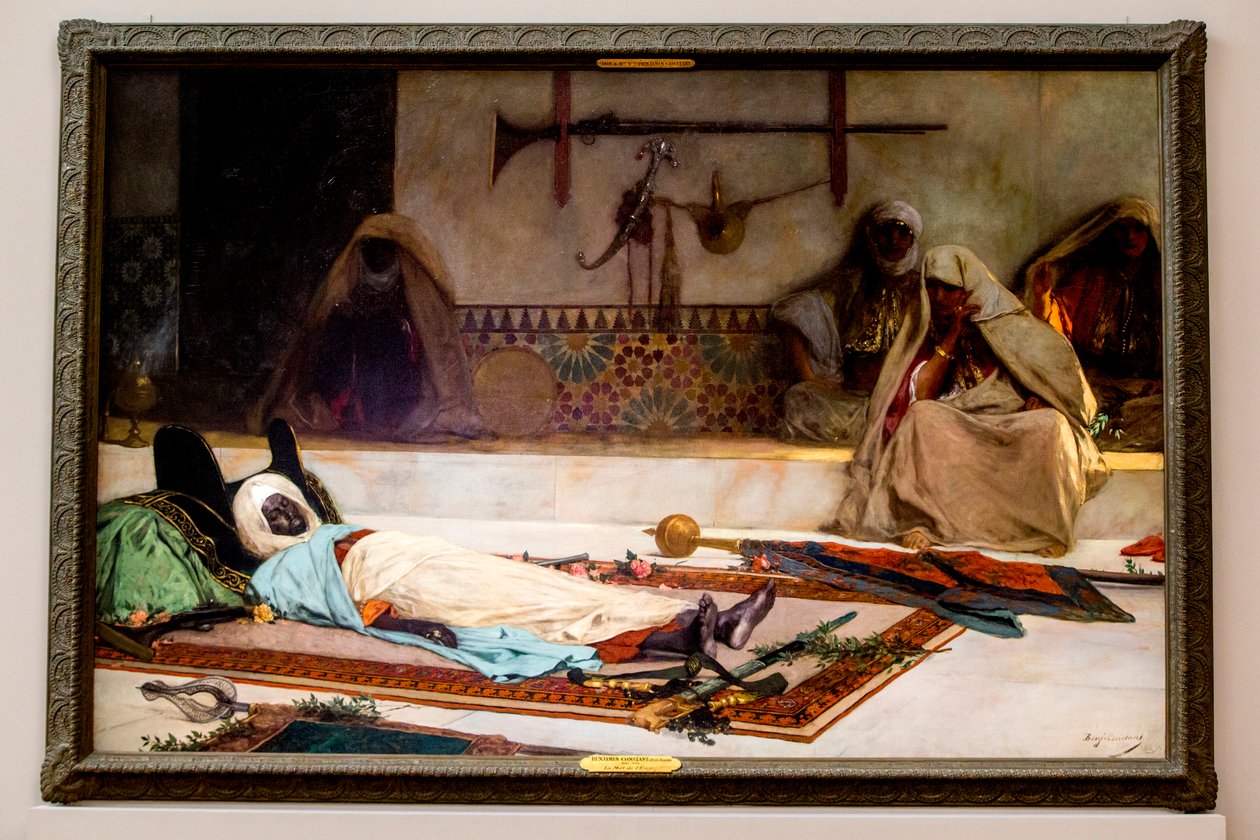 Begravelsesdagen, Marokko, 1889 av Benjamin 1845 1902 Constant