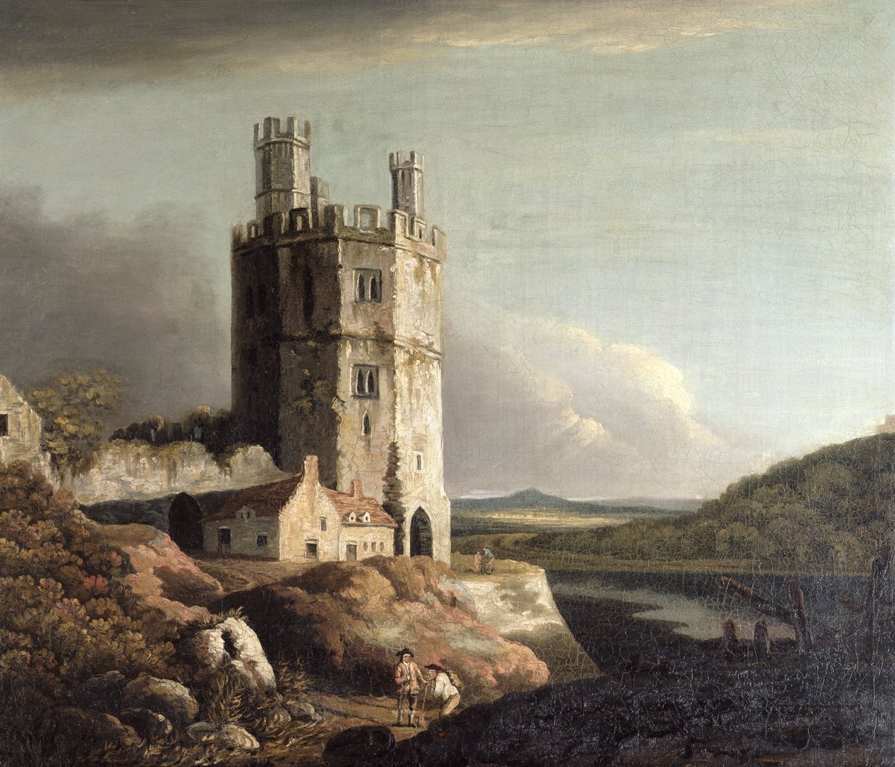 Ørnetårnet, Caernarvon Castle, 1802 av Benjamin Barker