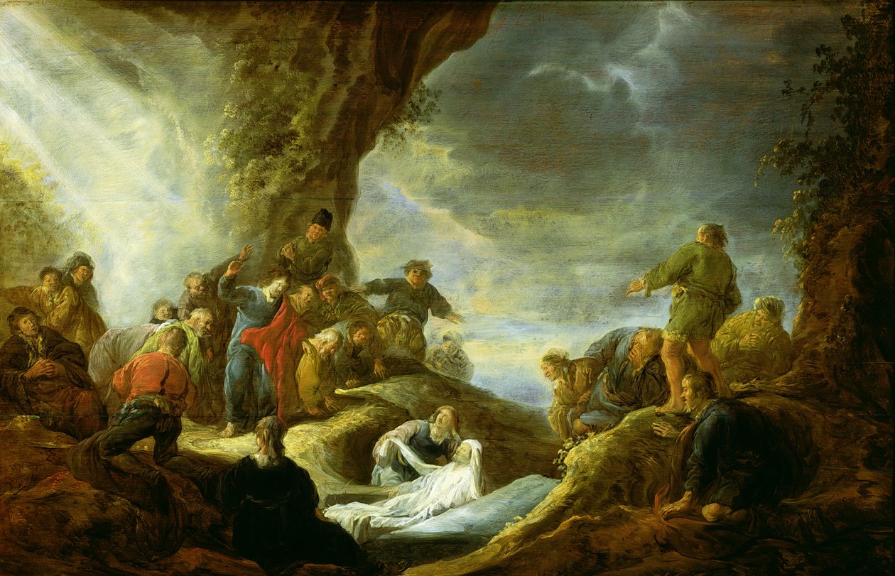 Oppreisningen av Lasarus av Benjamin Gerritsz. Cuyp