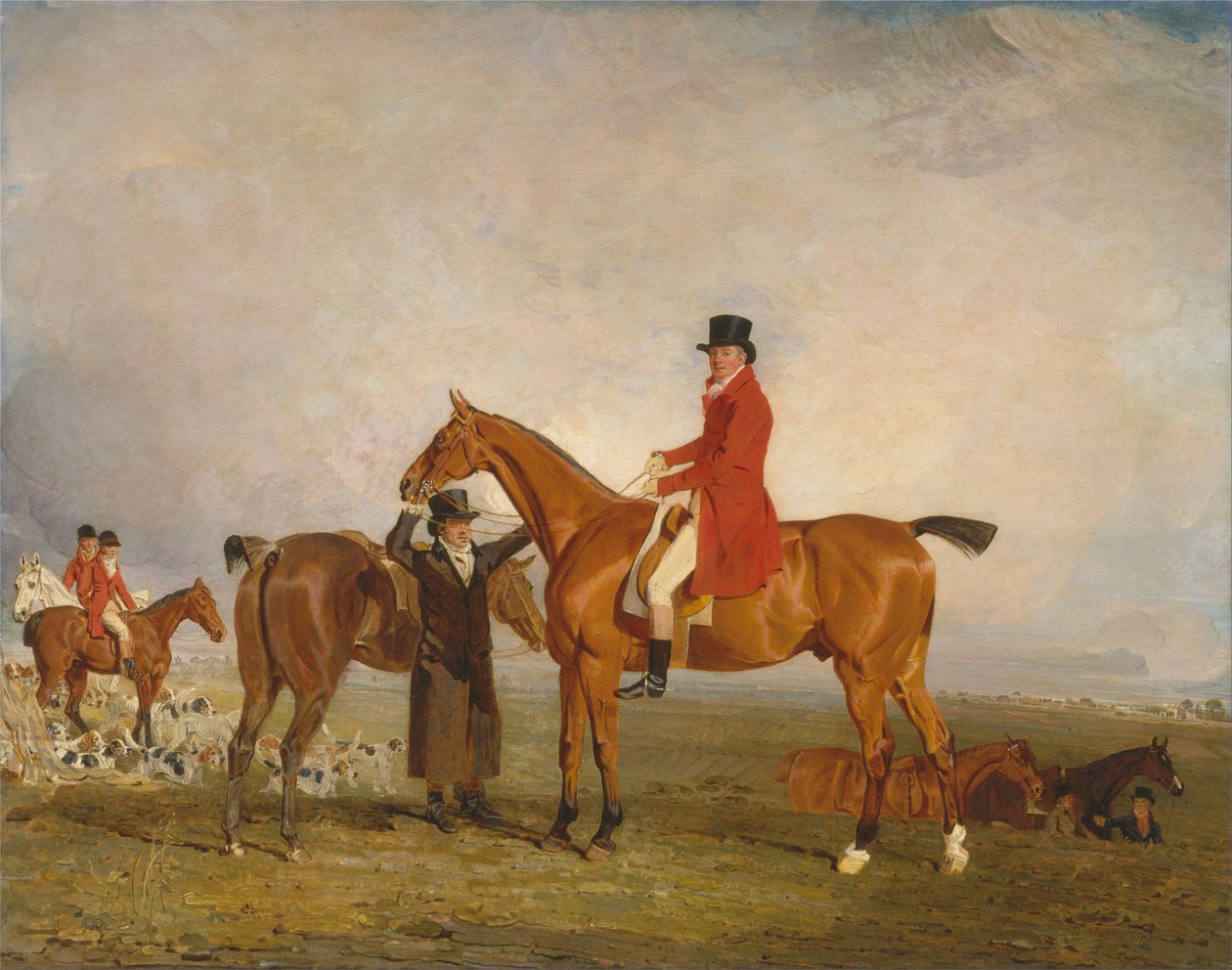 George, Marquess of Huntly (senere 5. hertug av Gordon), på Tiny av Benjamin Marshall