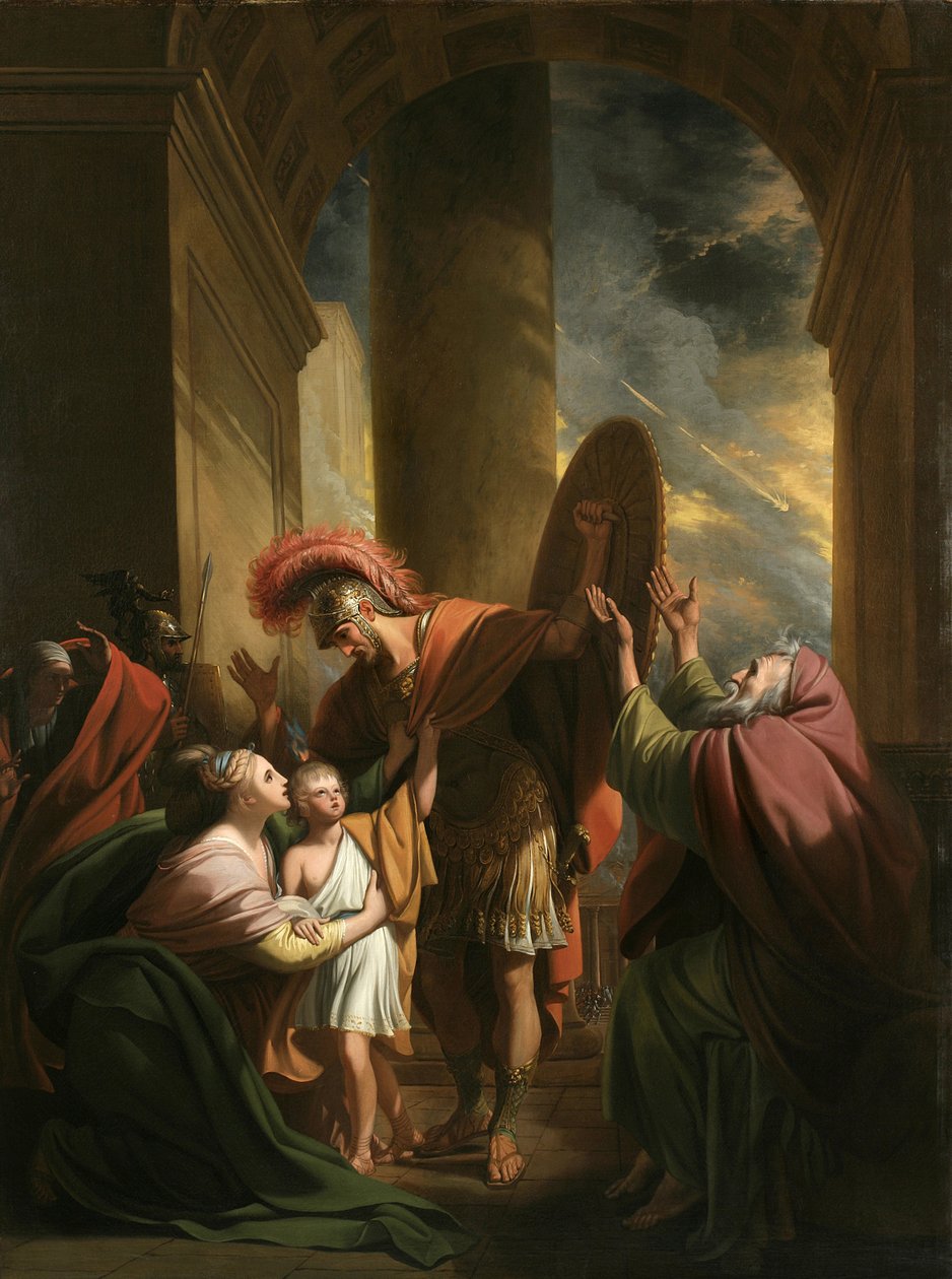 Aeneas og Creusa, 1771 (olje på lin) av Benjamin West
