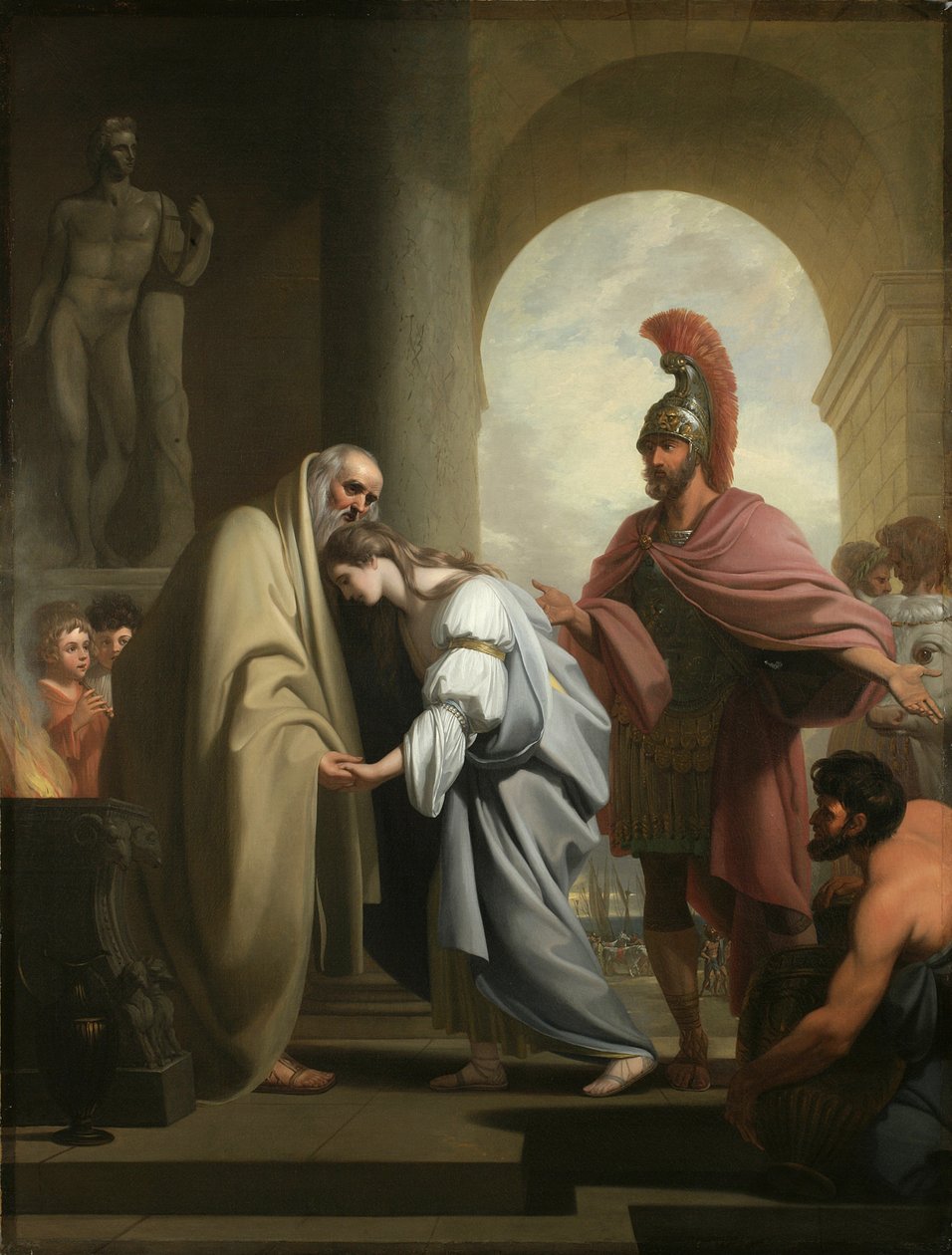 Chryseis kom tilbake til faren sin, 1771 av Benjamin West