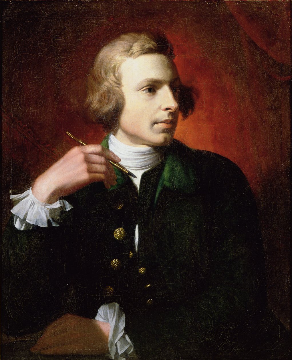 Portrett av Charles Wilson Peale (1741-1827), 1767-9 av Benjamin West