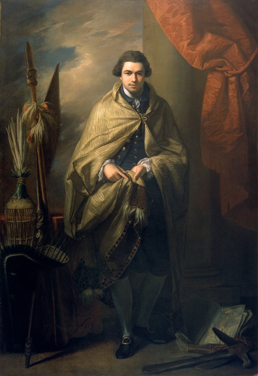 Sir Joseph Banks, 1773, botaniker av Benjamin West