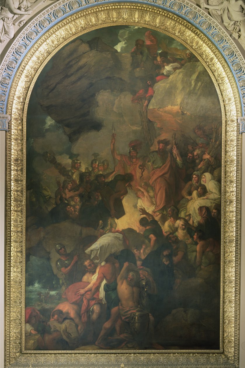 St. Paul reddet fra et forlis utenfor Malta, altertavle til kapellet St. Peter og St. Paul i Queen Mary-blokken av Benjamin West