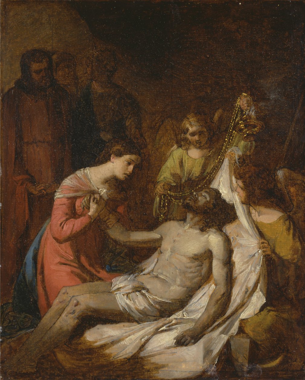 Studie av klagesangen om den døde Kristus av Benjamin West