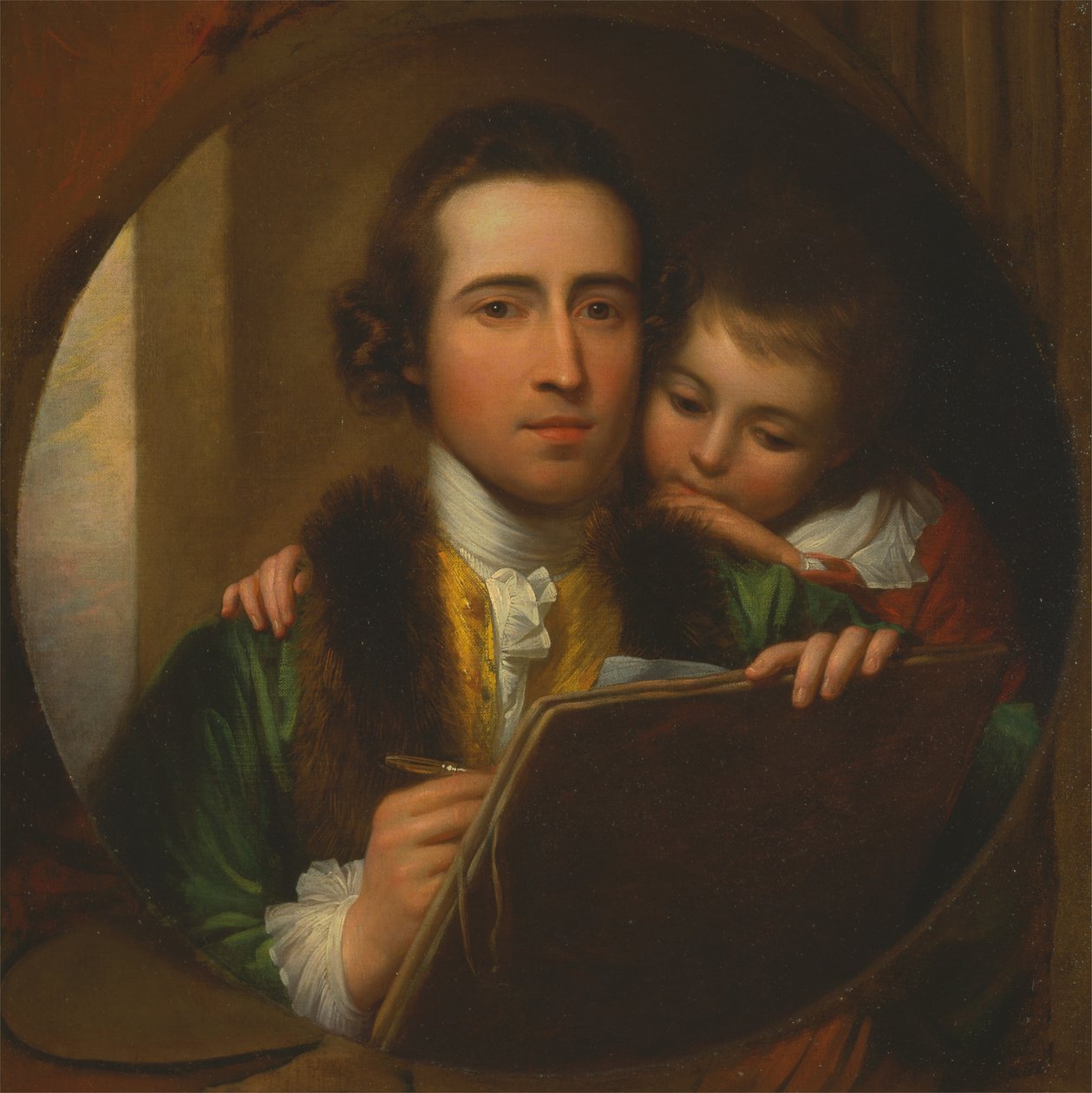 Artisten og hans sønn Raphael av Benjamin West