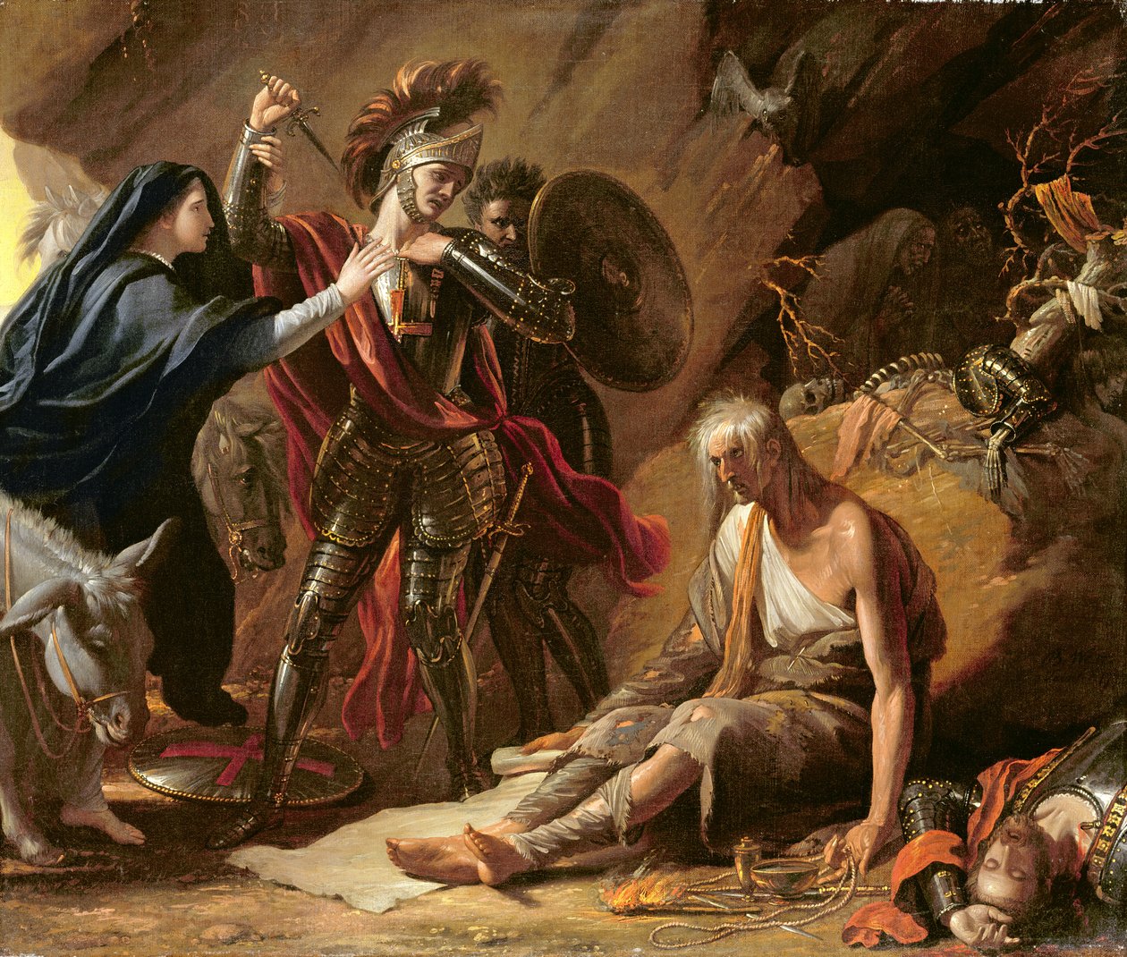 The Cave of Despair, 1772 av Benjamin West