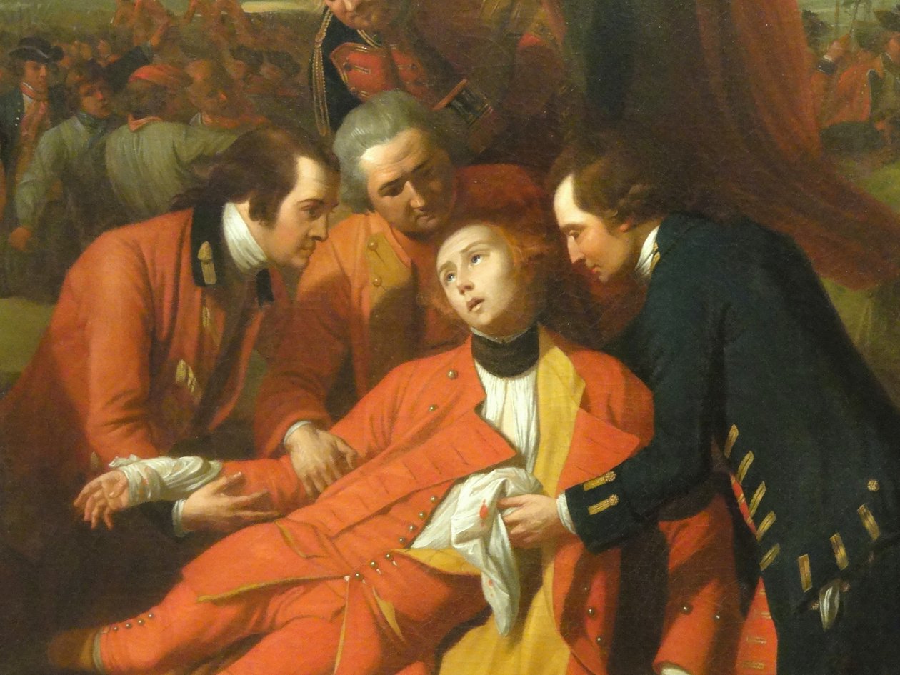 General Wolfes død (detalj) av Benjamin West