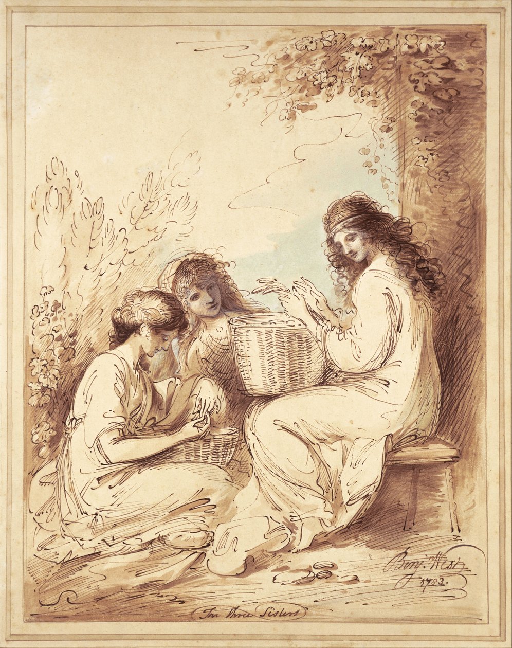 De tre søstrene av Benjamin West