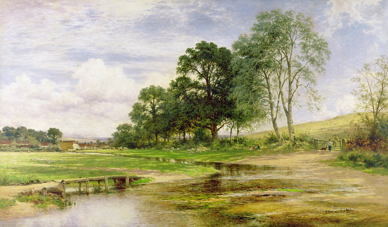 Ved Mead and Stream, 1893 av Benjamin Williams Leader