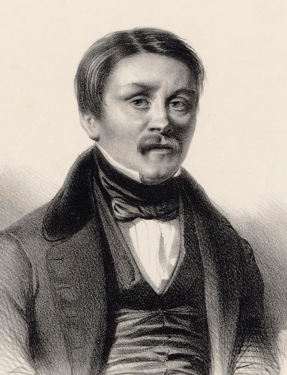 Portrett av organisten og komponisten Hippolyte Monpou 1804-1841, 1840. av Benjamin