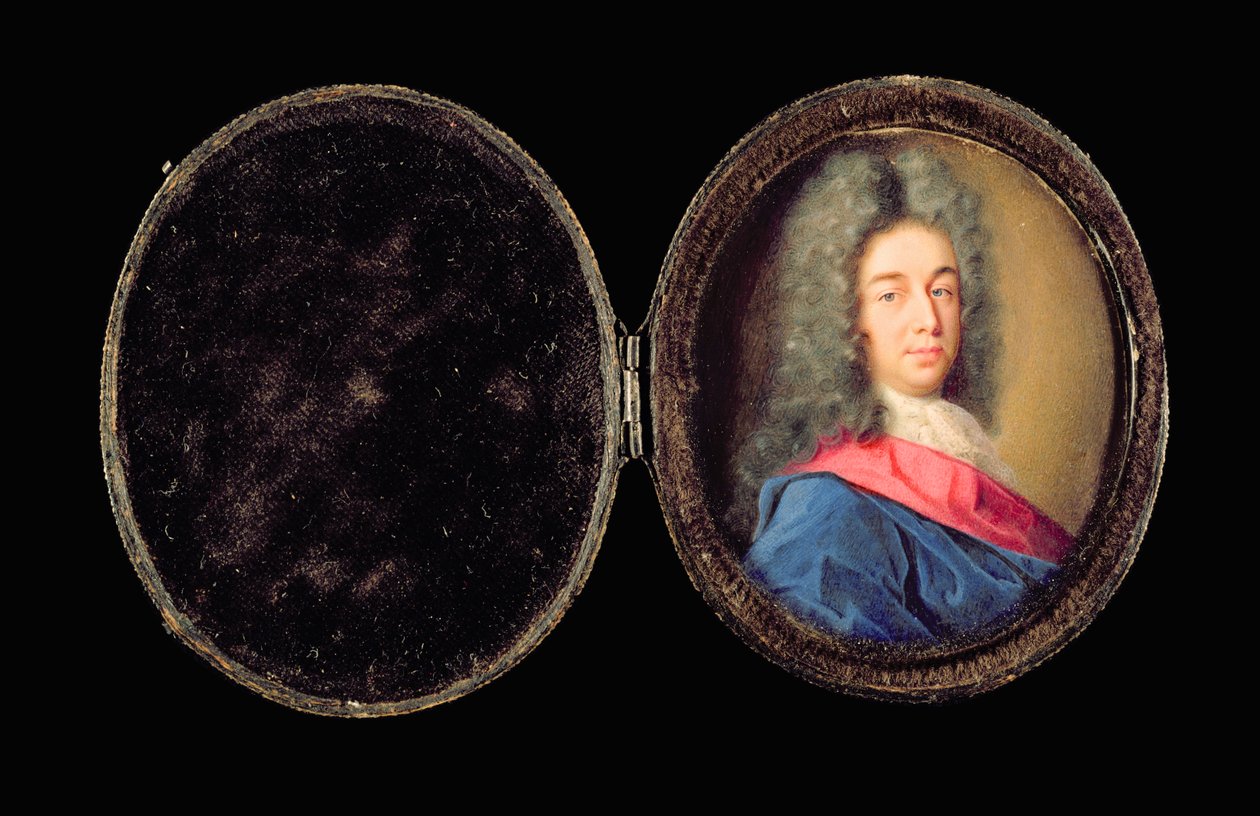 Evelyn Pierrepont, 1. hertug av Kingston upon Hull (wc på vellum) av Benjamin Arlaud