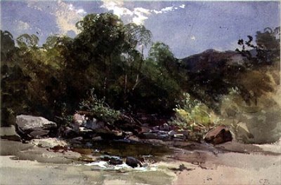 Vei som fører til Pont Aberglaslyn, utsikt over Ffestiniog-dalen, Nord-Wales av Benjamin Barker