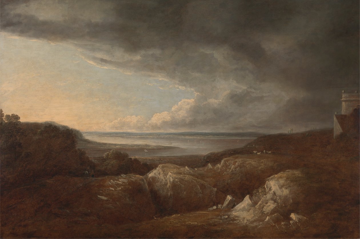 Utsikt over elven Severn, nær King's Weston, setet til Lord de Clifford av Benjamin Barker