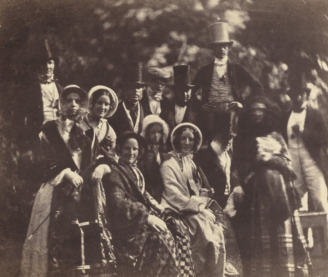 Bryllupsgruppe, ca. 1852 eller 1853. av Benjamin Brecknell Turner