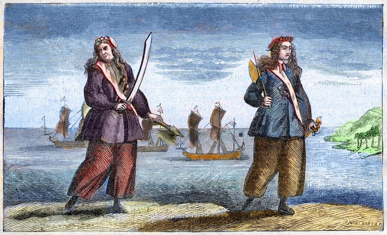 Anne Bonny og Mary Read av Benjamin Cole
