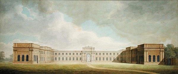 Perspektiv utsikt over Kitchen Court av Benjamin Dean Wyatt