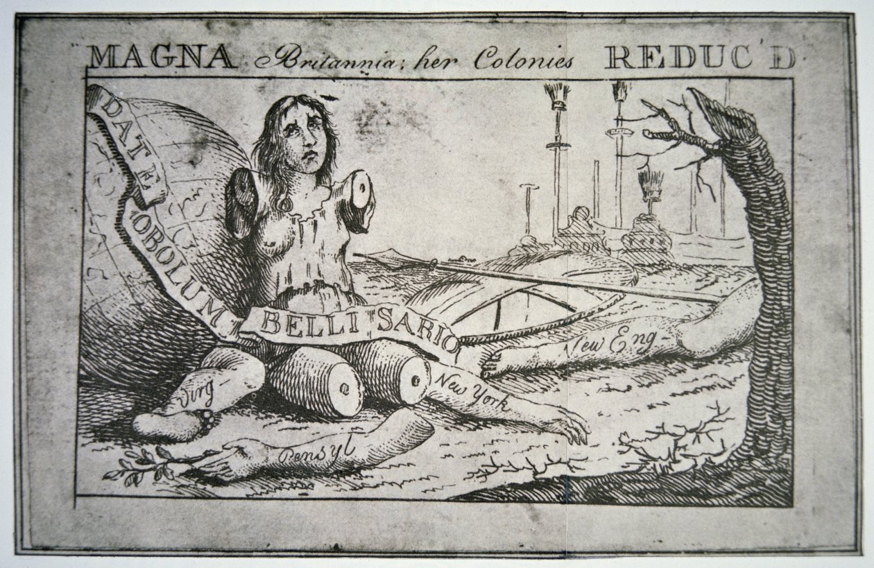 Storbritannia: koloniene hennes redusert (lito) av Benjamin Franklin