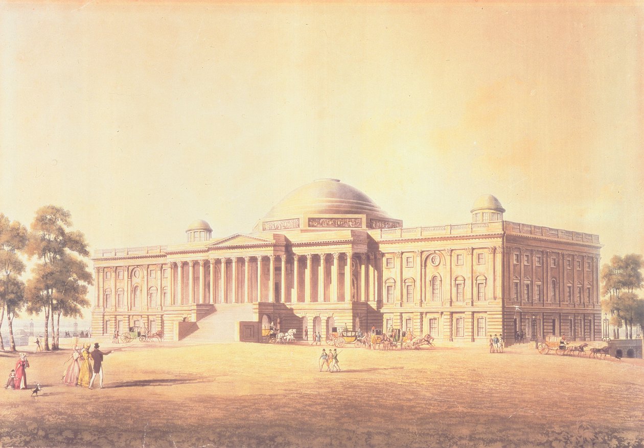 Capitol of the United States, gravert av Thomas Sutherland, 1825 (akvatint) av Benjamin Henry Latrobe
