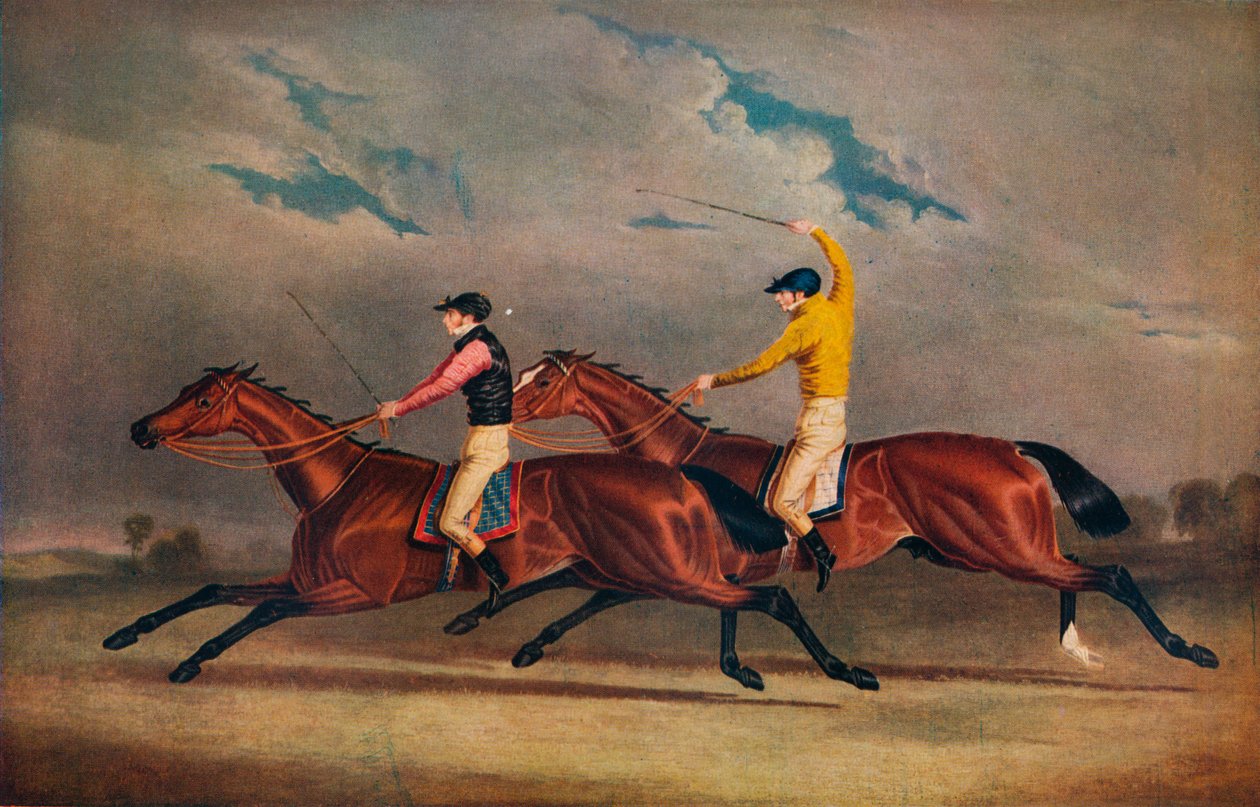 Matilda som slår Mameluke, St. Leger, 1827, 1827 av Benjamin Herring