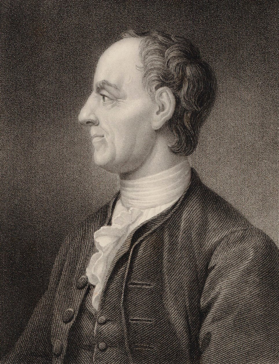 Portrett av matematikeren Leonhard Euler 1707-1783, 1850. av Benjamin Holl