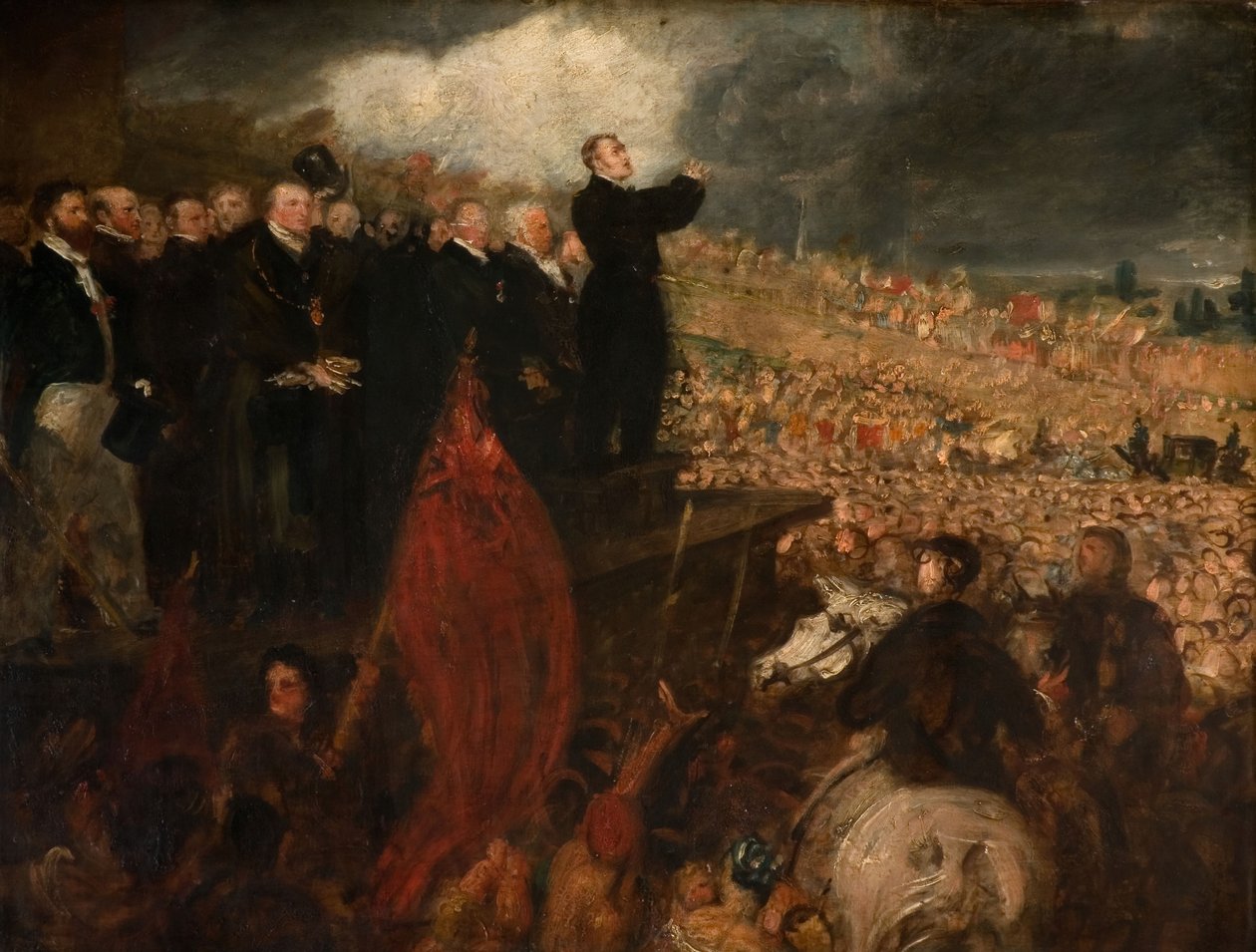 Møte i Birmingham Political Union, 1832-33. av Benjamin Robert Haydon