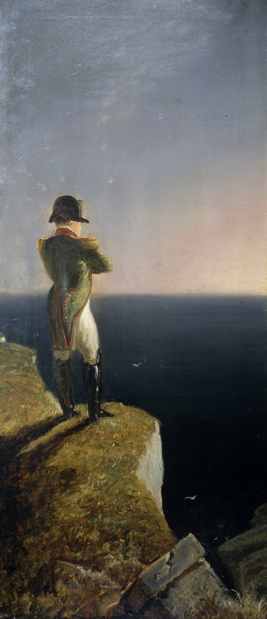 Napoleon på Elba funderer på St. Helena, ca. 1844 (olje på lerret) av Benjamin Robert Haydon