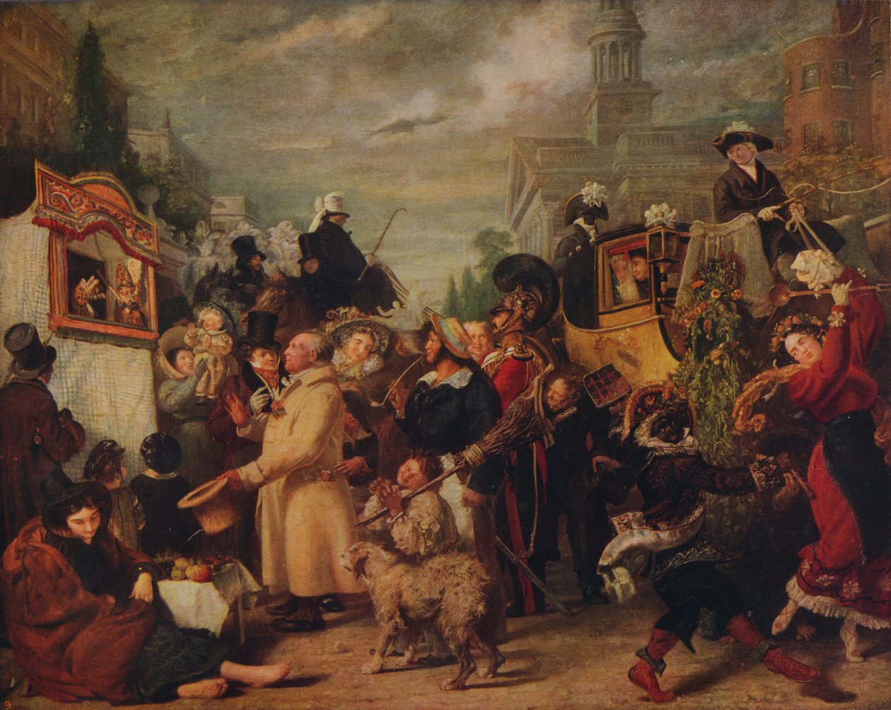 Punch eller May Day, 1829, c1915 av Benjamin Robert Haydon