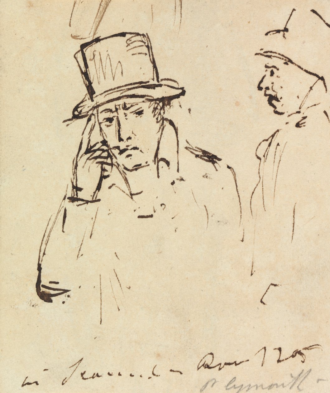 Studier av menn med hatter av Benjamin Robert Haydon