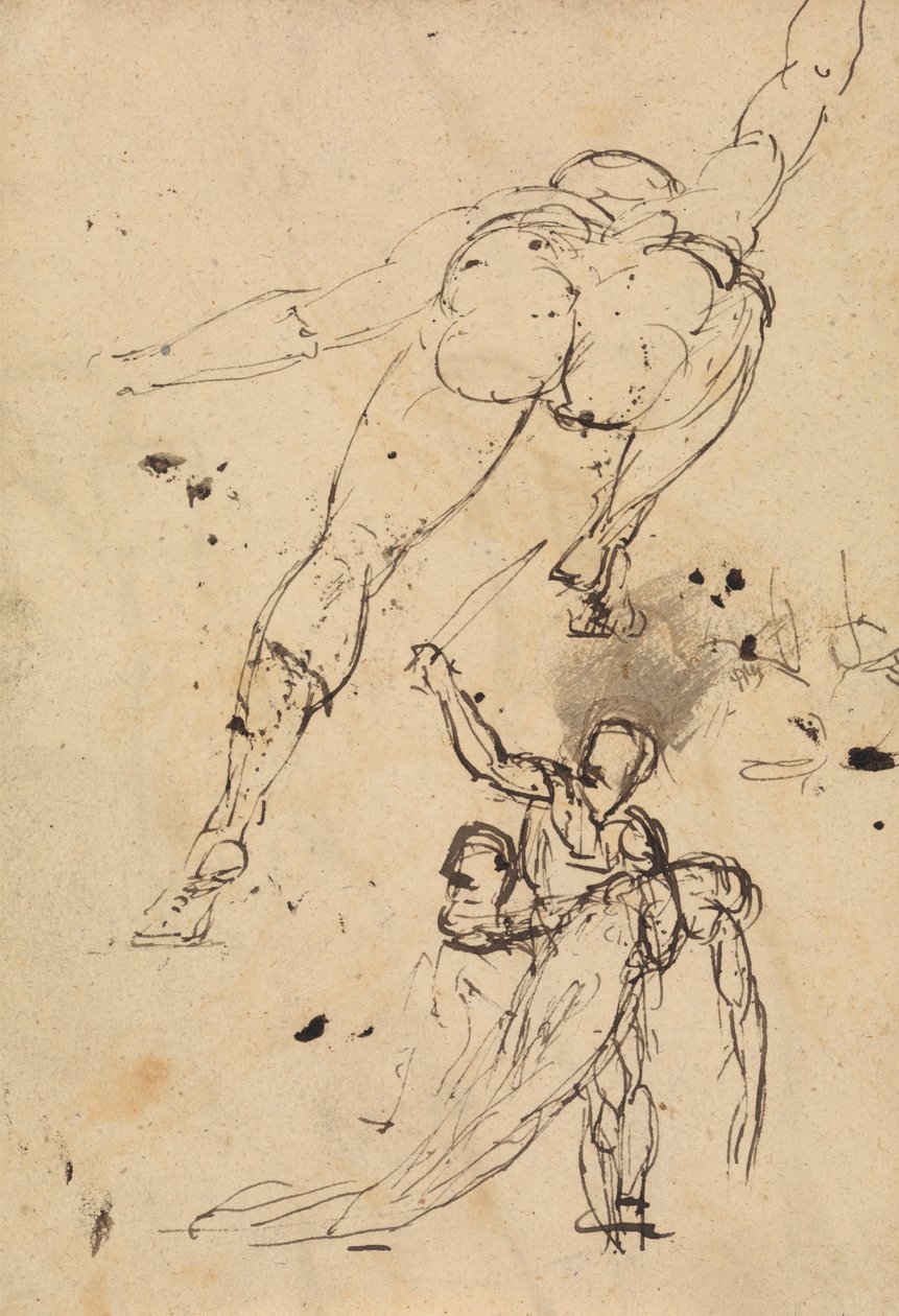 Studie for Hercules og Persephone av Benjamin Robert Haydon