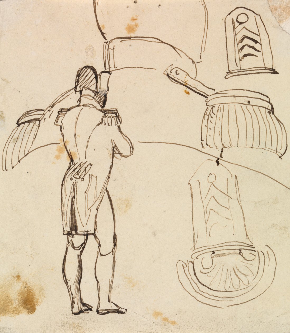 Studie for Napoleon Bonaparte av Benjamin Robert Haydon