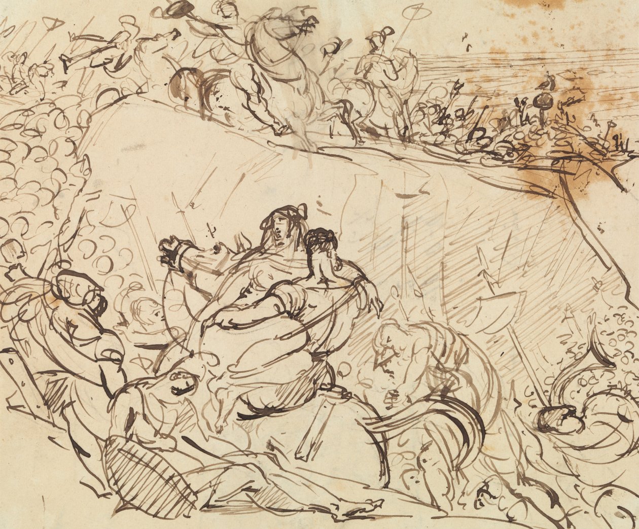 Studer for en kampscene av Benjamin Robert Haydon